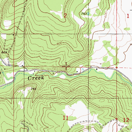 Topographic Map of Sheridan Division, OR