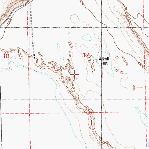 Topographic Map of Silver Lake-Fort Rock Division, OR