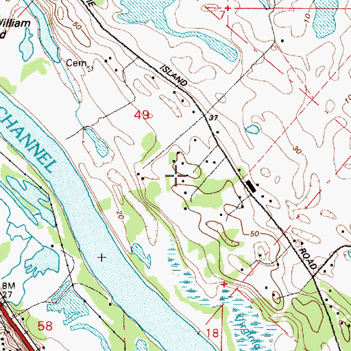 Topographic Map of Skyline Division, OR
