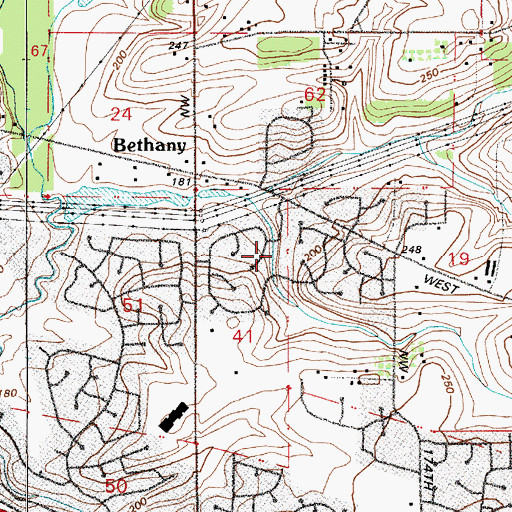 Topographic Map of Rockcreek Division, OR
