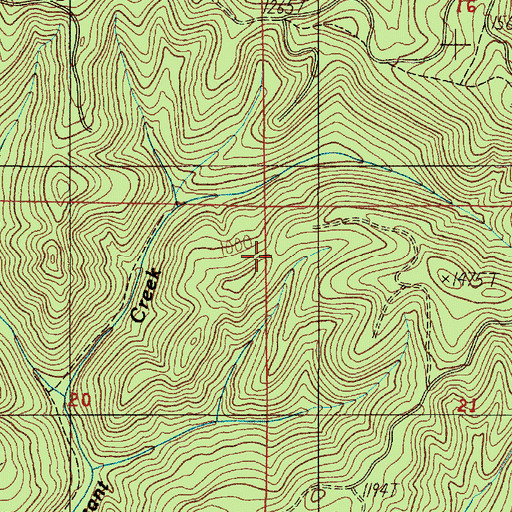 Topographic Map of Upper Siuslaw River Division, OR