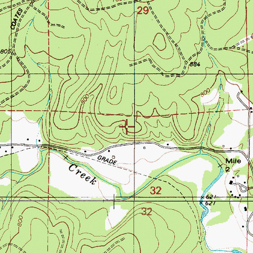 Topographic Map of Vernonia Division, OR