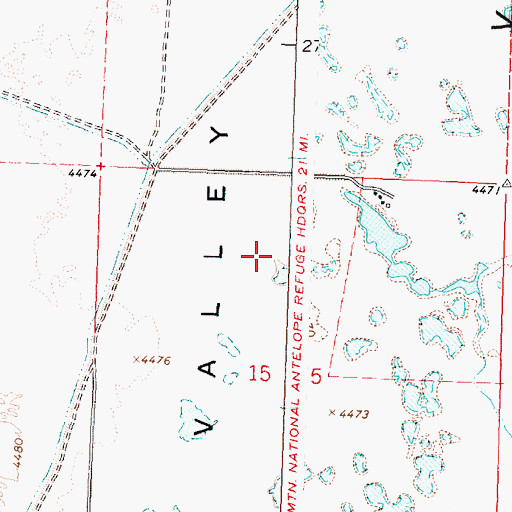 Topographic Map of Warner Valley Division, OR