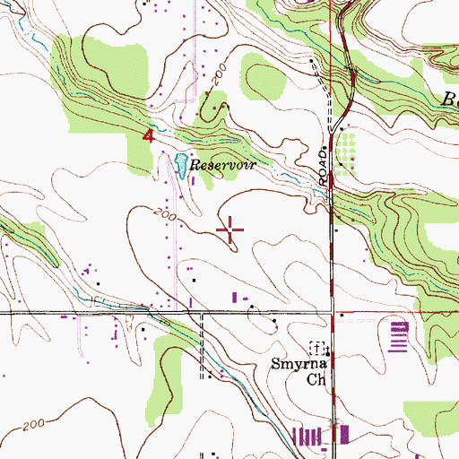 Topographic Map of Yoder Division, OR