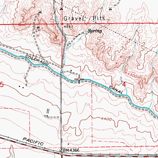Topographic Map of Colorado Canal, CO