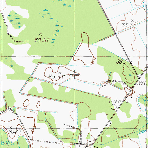 Topographic Map of Alcolu Division, SC