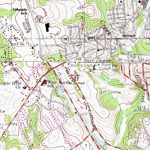 Topographic Map of Anderson Division, SC