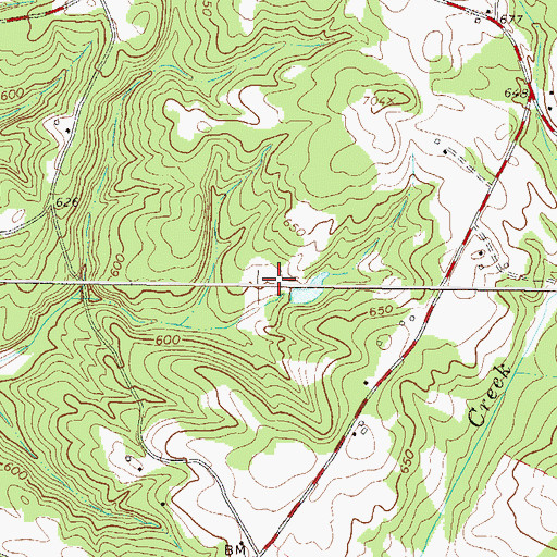 Topographic Map of Antreville-Lowndesville Division, SC