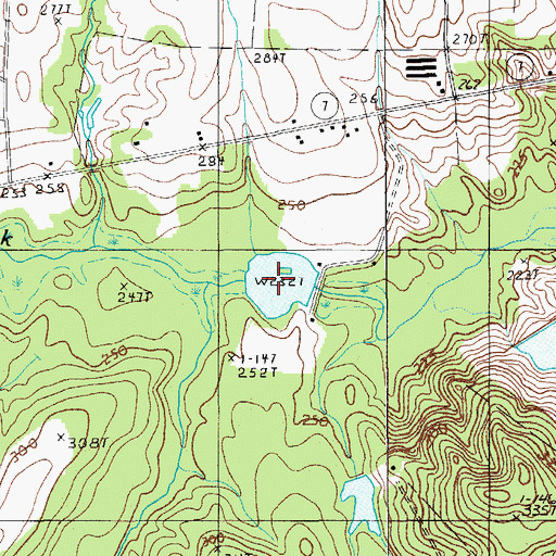Topographic Map of Ashwood Division, SC