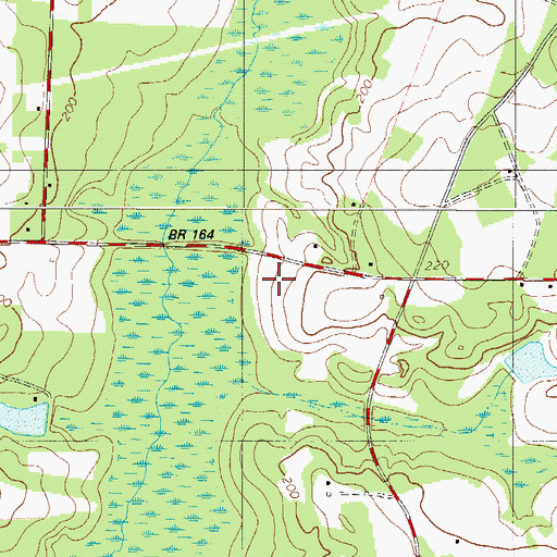 Topographic Map of Barnwell Division, SC