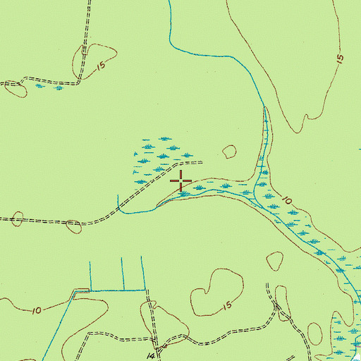 Topographic Map of Bear Swamp Division, SC
