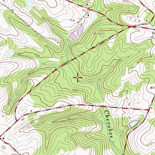 Topographic Map of Belton Division, SC