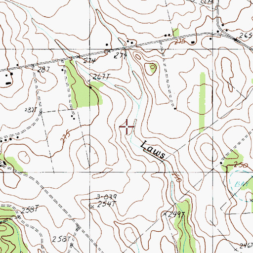 Topographic Map of Bishopville Division, SC