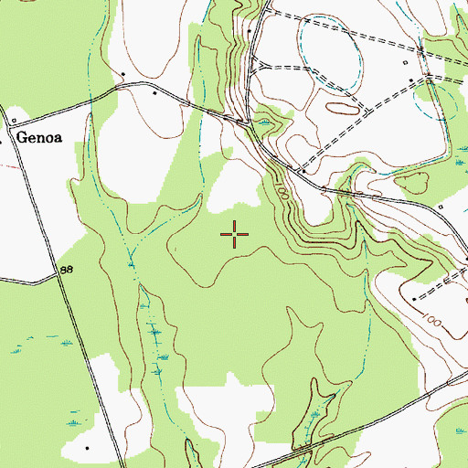 Topographic Map of Blenheim Division, SC