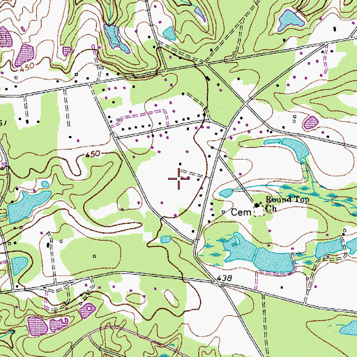 Topographic Map of Blythewood Division, SC