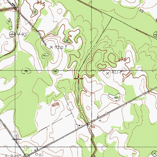 Topographic Map of Bowman Division, SC