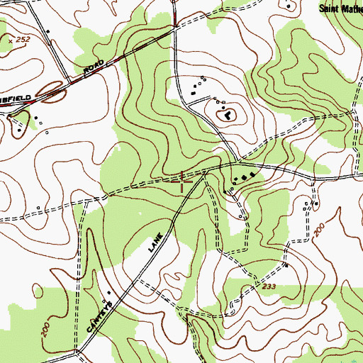 Topographic Map of Boykin Division, SC