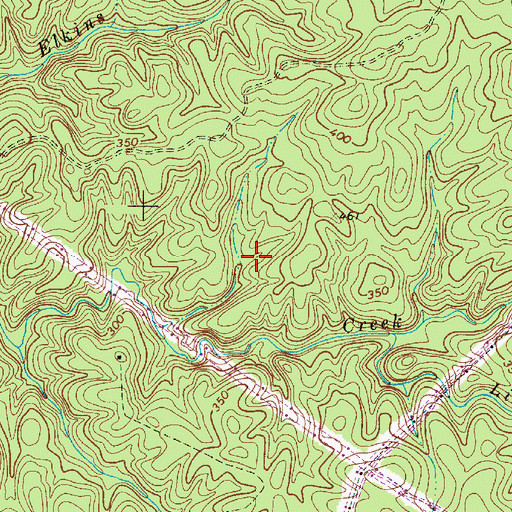 Topographic Map of Camp Ground Division, SC