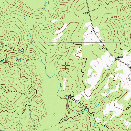 Topographic Map of Chappells Division, SC