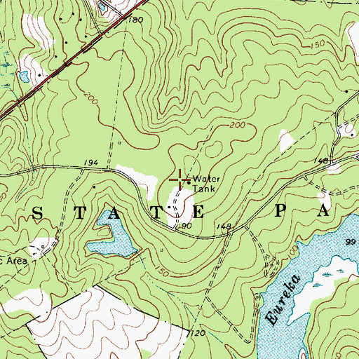 Topographic Map of Cheraw Division, SC