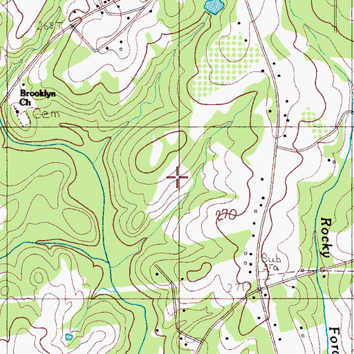 Topographic Map of Chesnee Division, SC