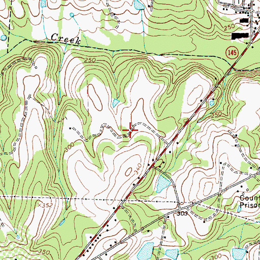 Topographic Map of Chesterfield Division, SC