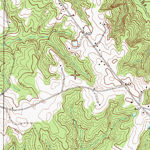 Topographic Map of Chester West Division, SC