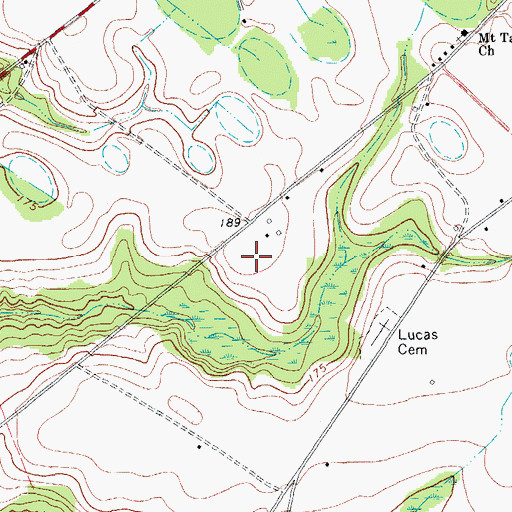 Topographic Map of Clio Division, SC