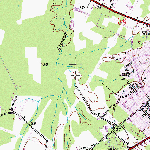 Topographic Map of Conway Division, SC