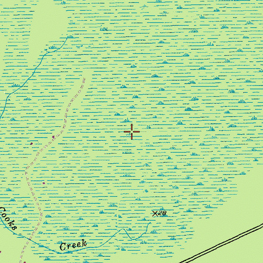 Topographic Map of Cordesville Division, SC