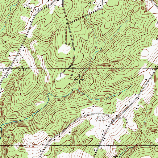 Topographic Map of Cowpens Division, SC