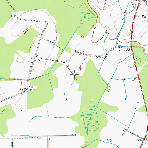 Topographic Map of Dillon Division, SC
