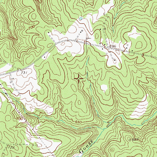 Topographic Map of Donalds Division, SC