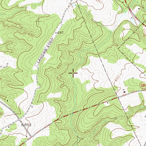 Topographic Map of Due West Division, SC