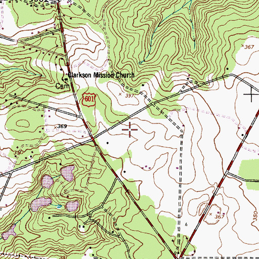 Topographic Map of Eastover Division, SC