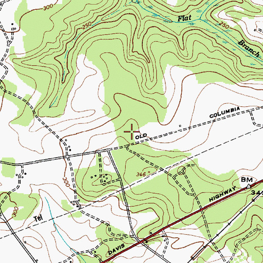 Topographic Map of Elgin Division, SC