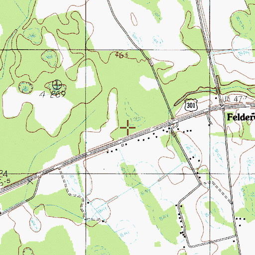 Topographic Map of Elloree Division, SC