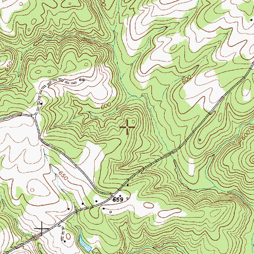 Topographic Map of Enoree Division, SC