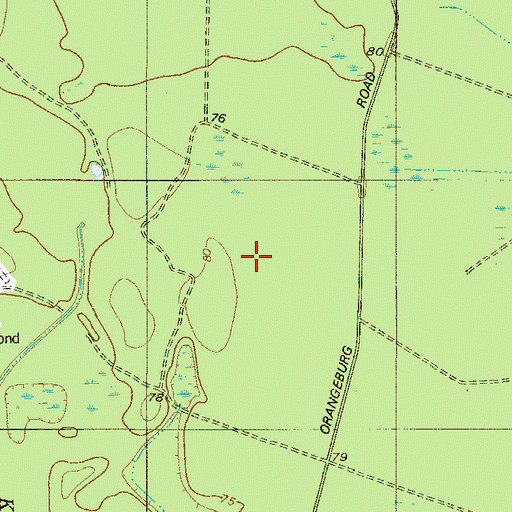 Topographic Map of Furman-Scotia Division, SC