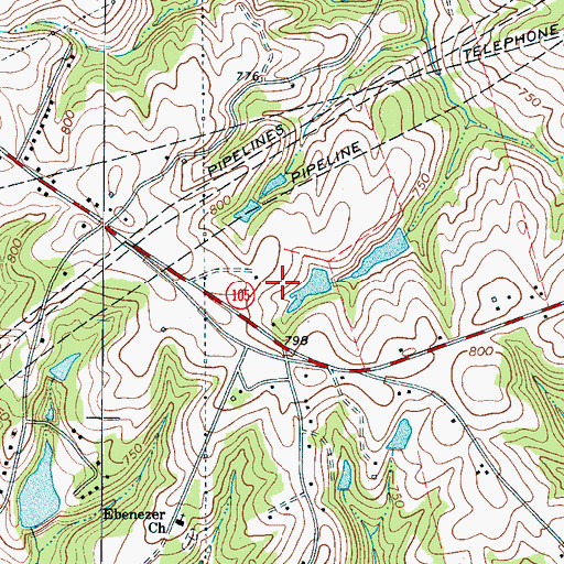 Topographic Map of Gaffney Division, SC