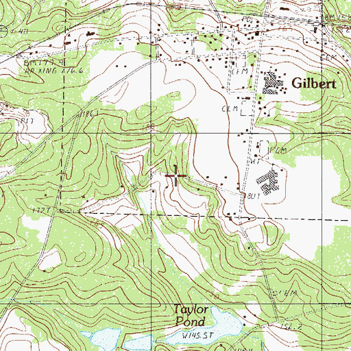 Topographic Map of Gilbert Division, SC