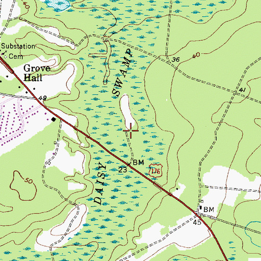 Topographic Map of Goose Creek-Hanahan Division, SC