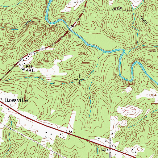 Topographic Map of Great Falls Division, SC
