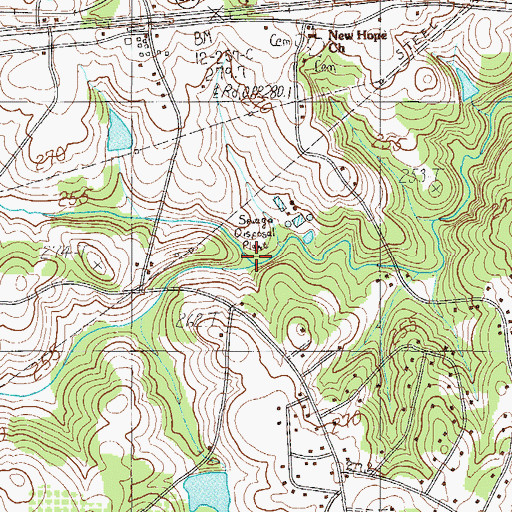 Topographic Map of Greer Division, SC