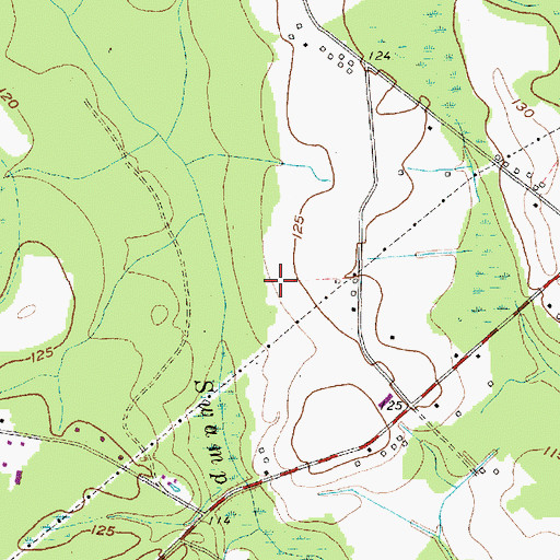 Topographic Map of Hamer Division, SC