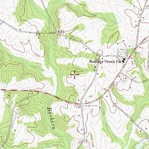 Topographic Map of Honea Path Division, SC