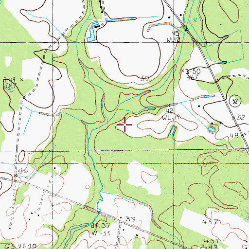 Topographic Map of Indiantown Division, SC