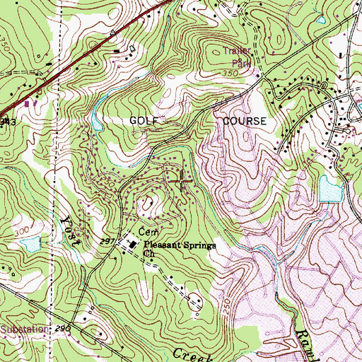 Topographic Map of Irmo Division, SC