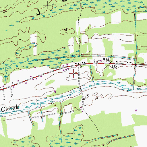 Topographic Map of Johns Island Division, SC