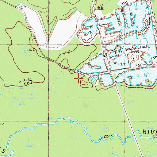 Topographic Map of Johnsonville Division, SC